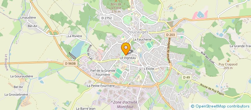 localisation de l'entreprise SCI DU BOCAGE  POUZAUGES