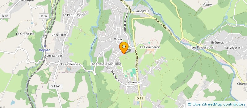 localisation de l'entreprise SCI DU BOCAGE  BOSMIE-L'AIGUILLE