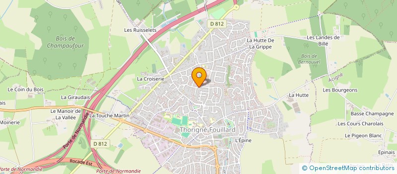 localisation de l'entreprise SCI DU BOCAGE & DES VIGNES  THORIGNE-FOUILLARD