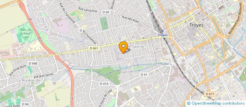 localisation de l'entreprise SCI DU BOCAL  SAINTE-SAVINE