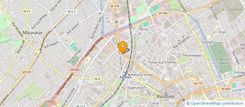 localisation de l'entreprise SCI DU BOCECAGE  ROUBAIX