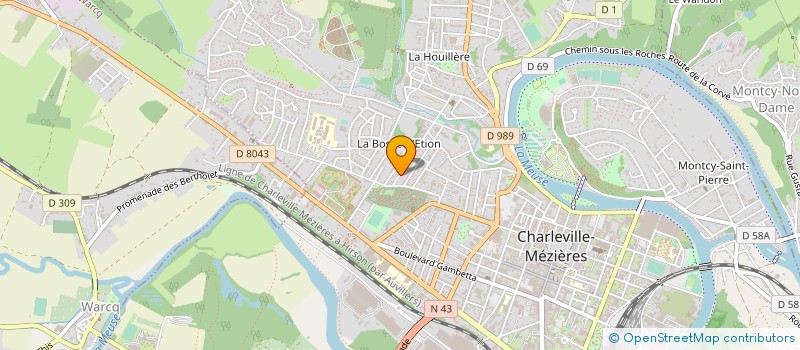 localisation de l'entreprise SCI DU BOCHET à CHARLEVILLE-MEZIERES