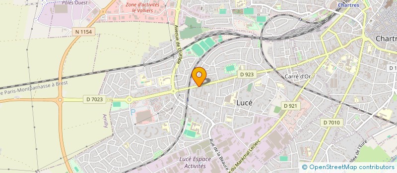 localisation de l'entreprise SCI DU BOHNEUR à LUCE
