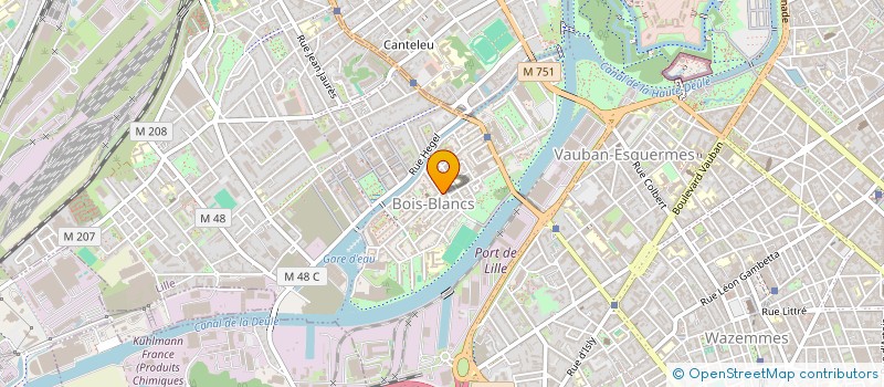 localisation de l'entreprise SCI DU BOIS à LILLE