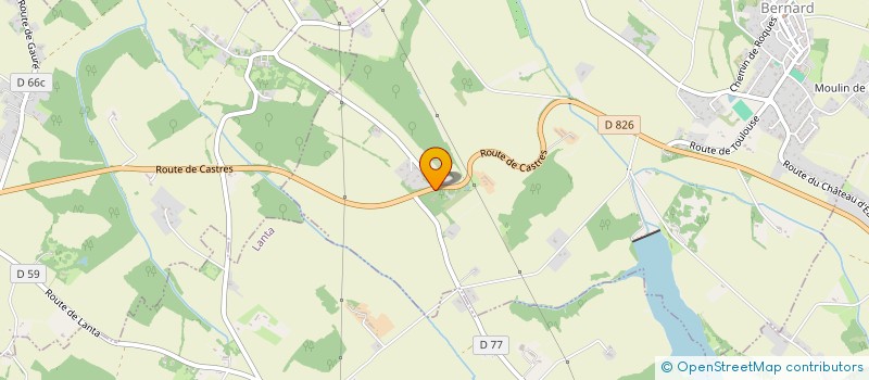 localisation de l'entreprise SCI DU BOIS  BOURG-SAINT-BERNARD