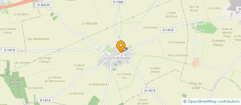 localisation de l'entreprise SCI DU BOIS à GERMAINVILLE