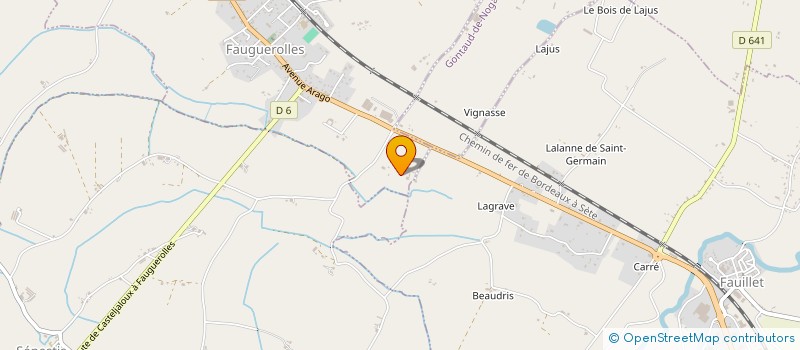 localisation de l'entreprise SCI DU BOIS  GONTAUD-DE-NOGARET