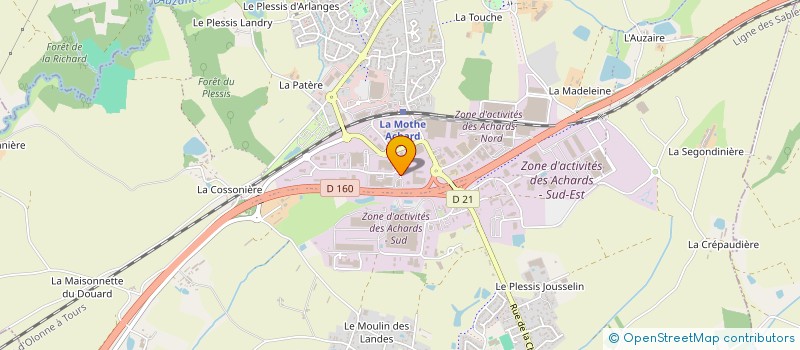 localisation de l'entreprise SCI DU BOIS  LES ACHARDS