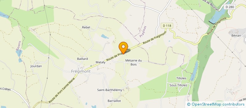 localisation de l'entreprise SCI DU BOIS  FREGIMONT