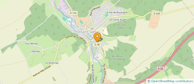 localisation de l'entreprise SCI DU BOIS  SAINT-SAENS