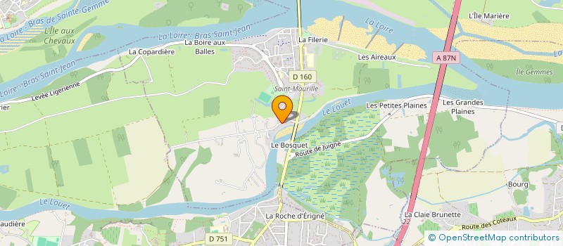 localisation de l'entreprise SCI DU BOIS  LES PONTS-DE-CE