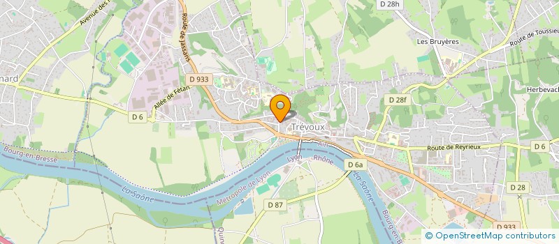 localisation de l'entreprise SCI DU BOIS  TREVOUX