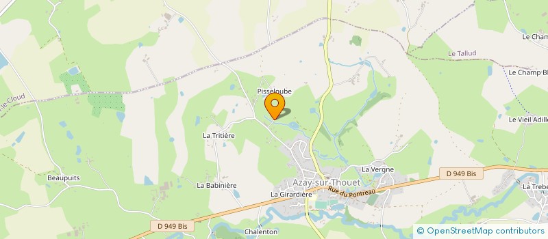 localisation de l'entreprise SCI DU BOIS  AZAY-SUR-THOUET