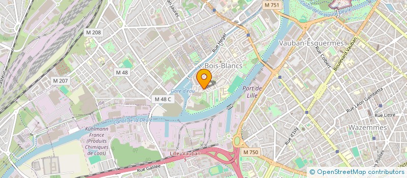 localisation de l'entreprise SCI DU BOIS à LILLE