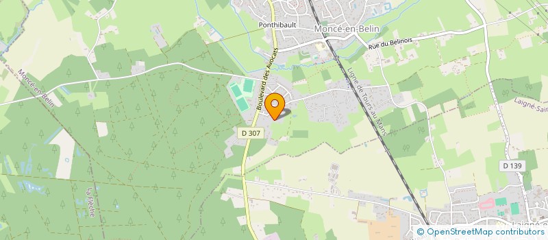 localisation de l'entreprise SCI DU BOIS BARREAU  MONCE-EN-BELIN
