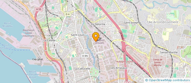 localisation de l'entreprise SCI DU BOIS BAUDRAN à MARSEILLE