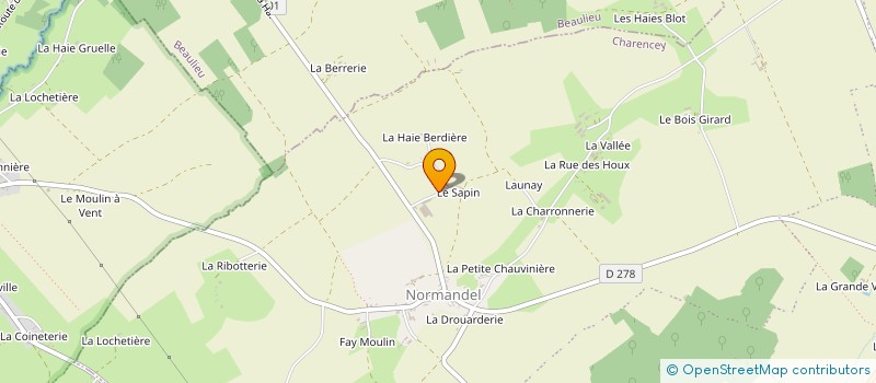 localisation de l'entreprise SCI DU BOIS BILLOT à CHARENCEY