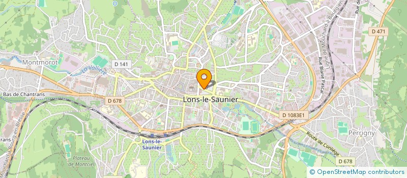 localisation de l'entreprise SCI DU BOIS BLANC  LONS-LE-SAUNIER