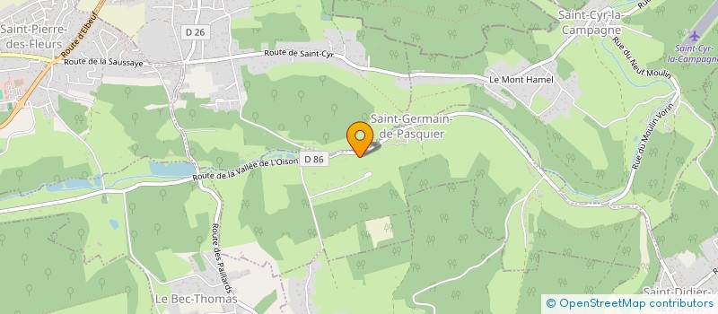 localisation de l'entreprise SCI DU BOIS BLEU  SAINT-GERMAIN-DE-PASQUIER