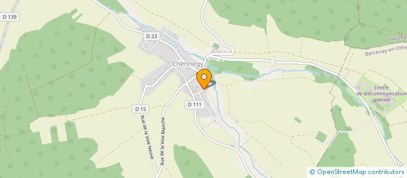 localisation de l'entreprise SCI DU BOIS CASAL  CHENNEGY