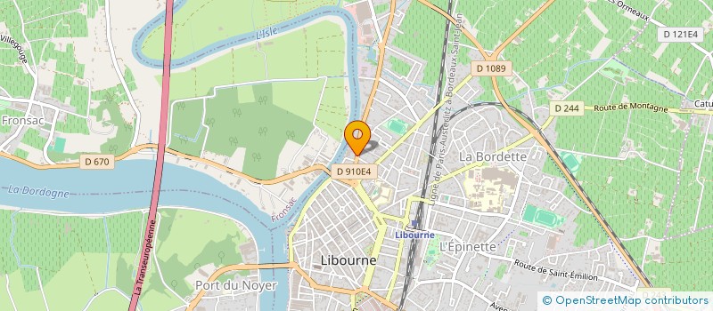 localisation de l'entreprise SCI DU BOIS CHARMANT  LIBOURNE