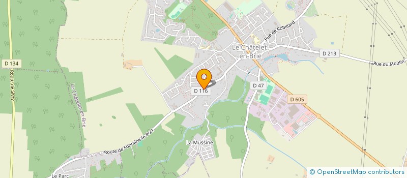 localisation de l'entreprise SCI DU BOIS CHARME  LE CHATELET-EN-BRIE