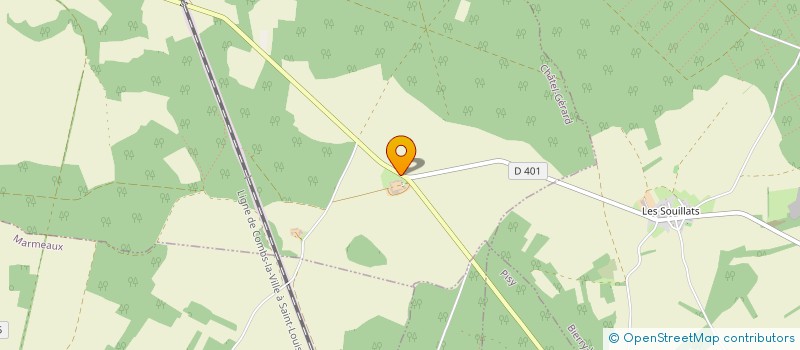 localisation de l'entreprise SCI DU BOIS CHAUD  CHATEL-GERARD