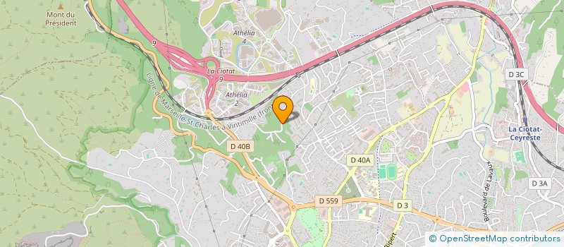 localisation de l'entreprise SCI DU BOIS CHENU  LA CIOTAT