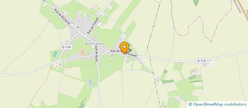 localisation de l'entreprise SCI DU BOIS CHOQUET  BONNIERES