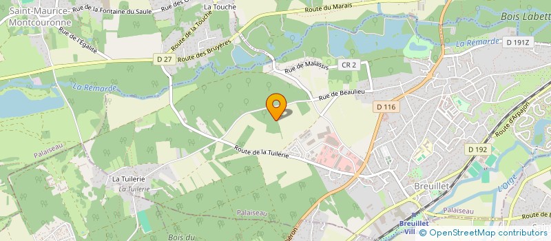 localisation de l'entreprise SCI DU BOIS CLEMENT  BREUILLET