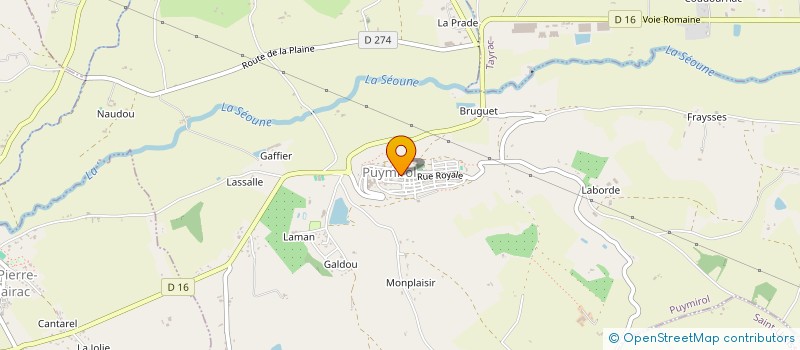 localisation de l'entreprise SCI DU BOIS COUPE  PUYMIROL