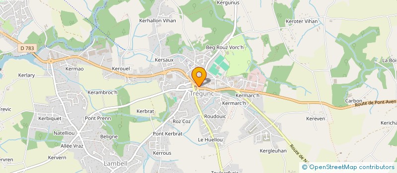 localisation de l'entreprise SCI DU BOIS D AMOUR  TREGUNC