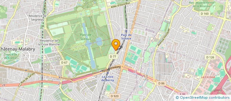 localisation de l'entreprise SCI DU BOIS D'AMOUR à ANTONY