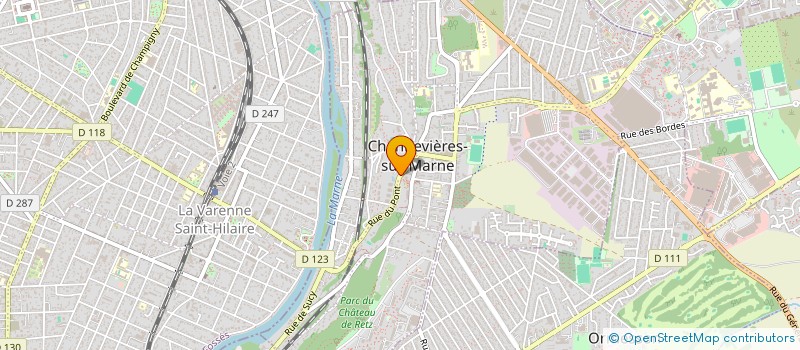 localisation de l'entreprise SCI DU BOIS D AMOUR  CHENNEVIERES-SUR-MARNE