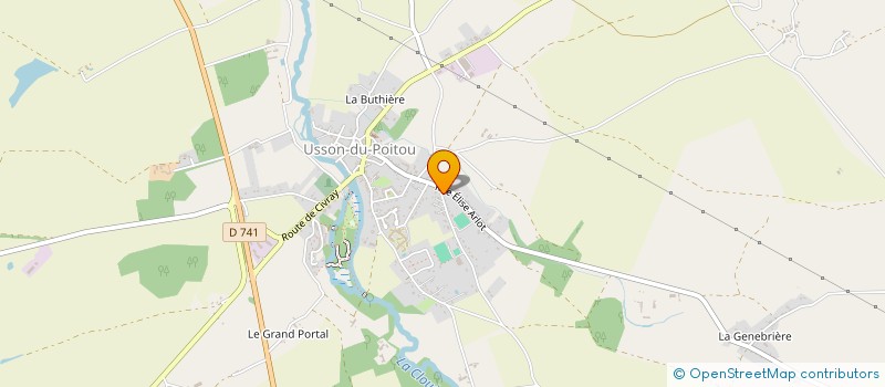 localisation de l'entreprise SCI DU BOIS D'AMOUR  USSON-DU-POITOU