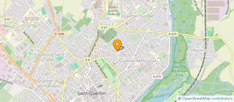 localisation de l'entreprise SCI DU BOIS D'ANJOU à SAINT-QUENTIN