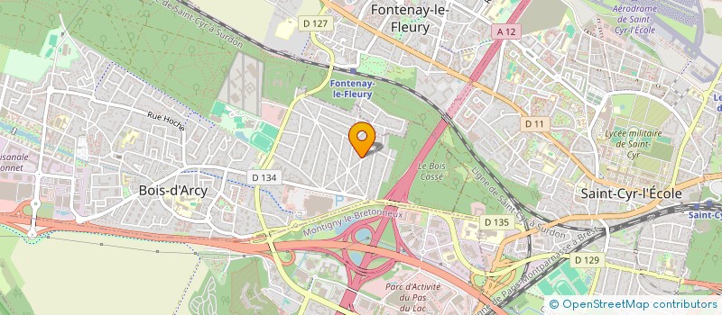 localisation de l'entreprise SCI DU BOIS D ARCY  BOIS-D'ARCY