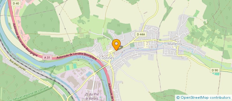 localisation de l'entreprise SCI DU BOIS D'EBENE  CUSTINES