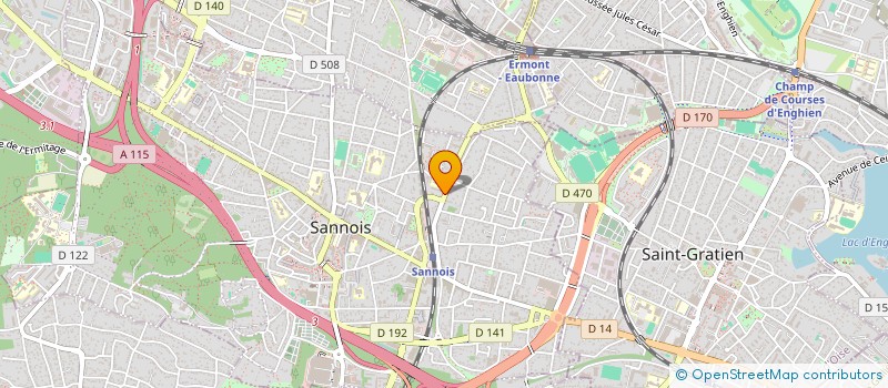 localisation de l'entreprise SCI DU BOIS D'HEUBECOURT  SANNOIS