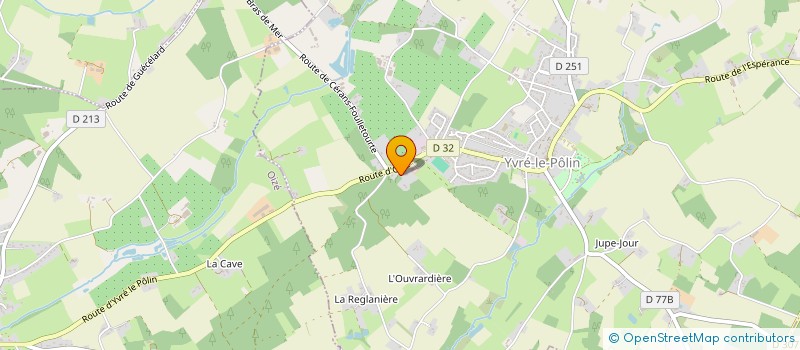 localisation de l'entreprise SCI DU BOIS D'OURNE  YVRE-LE-POLIN