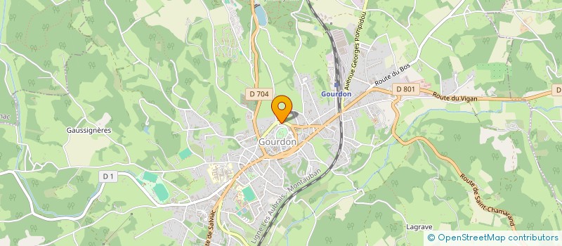 localisation de l'entreprise SCI DU BOIS DE BONTEMPS  GOURDON