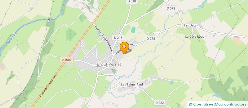 localisation de l'entreprise SCI DU BOIS DE BROUT  BROUT-VERNET