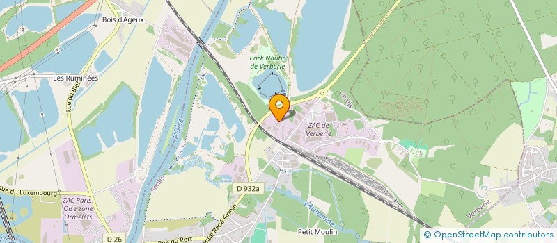 localisation de l'entreprise SCI DU BOIS DE CHAUMONT  VERBERIE