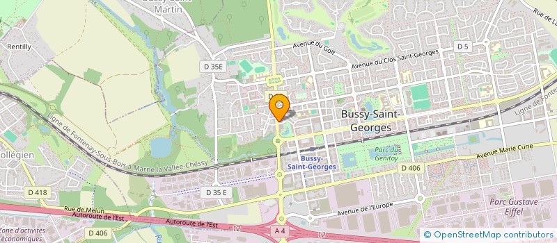 localisation de l'entreprise SCI DU BOIS DE CHIGNY  BUSSY-SAINT-GEORGES