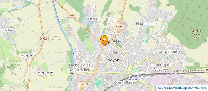 localisation de l'entreprise SCI DU BOIS DE CISE  NOYON