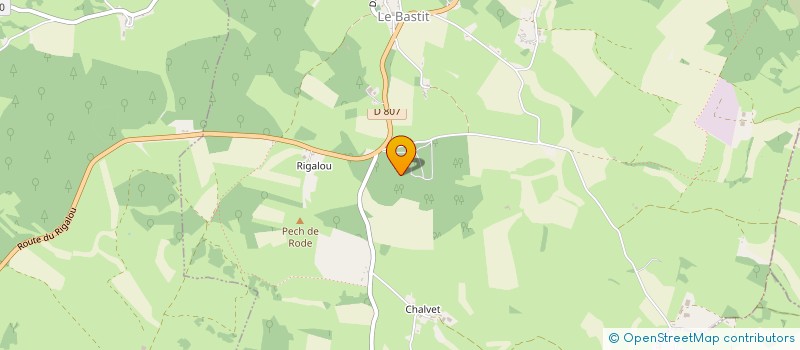 localisation de l'entreprise SCI DU BOIS DE FARAL  LE BASTIT