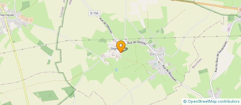 localisation de l'entreprise SCI DU BOIS DE HETRES  BECOURT