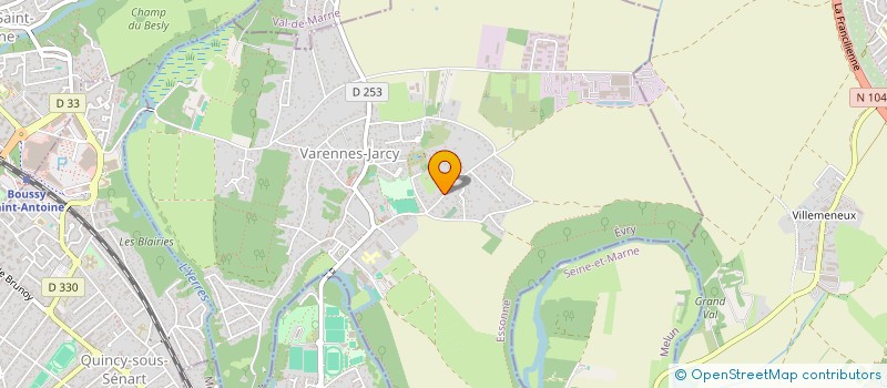 localisation de l'entreprise SCI DU BOIS DE JARCY  VARENNES-JARCY