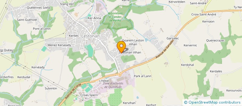 localisation de l'entreprise SCI DU BOIS DE KERANSCOET  ERGUE-GABERIC