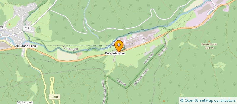 localisation de l'entreprise SCI DU BOIS DE L'ABBESSE  LIEPVRE